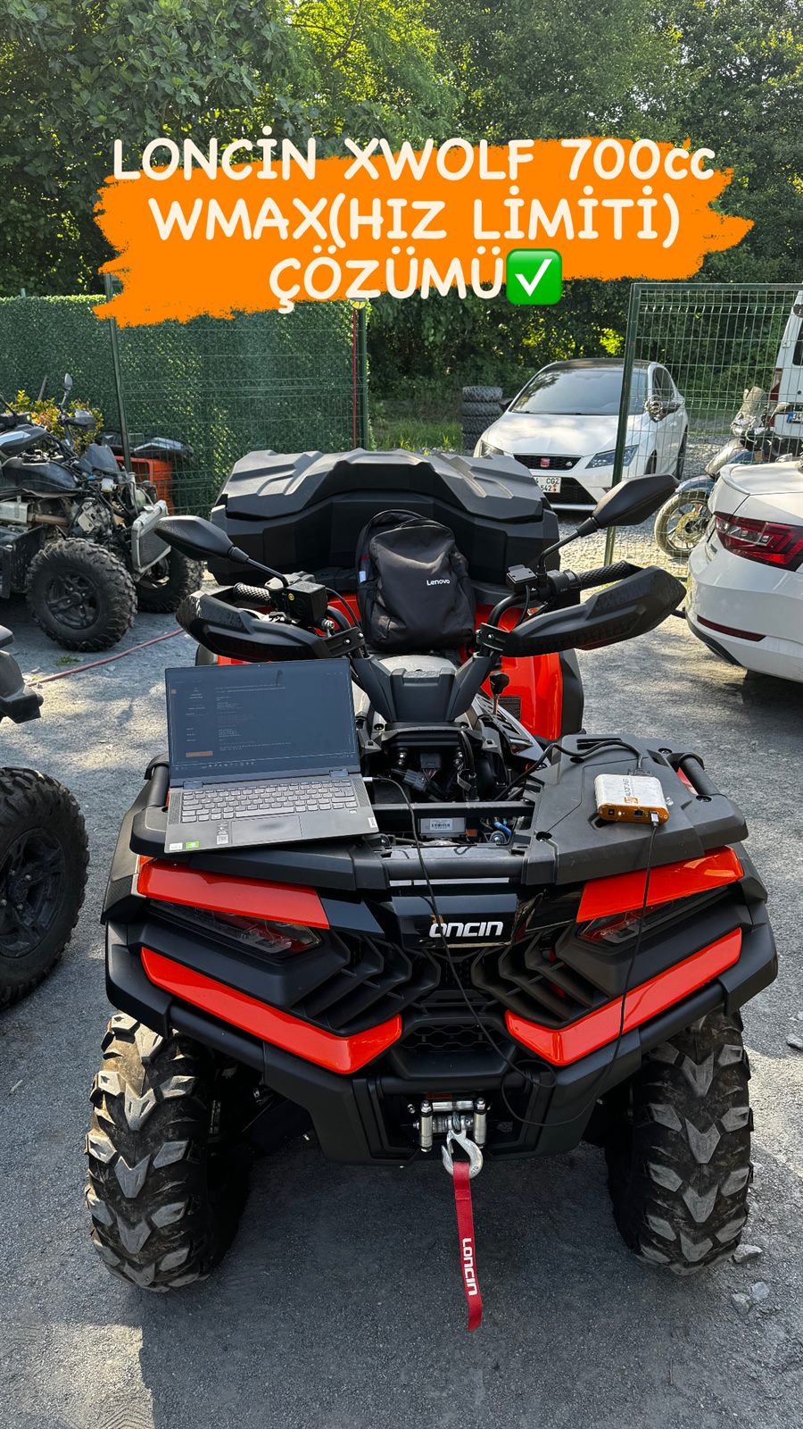 LONCİN ATV hız limiti iptali uygulaması